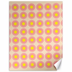 Pattern Flower Background Wallpaper Canvas 18  X 24   by Nexatart