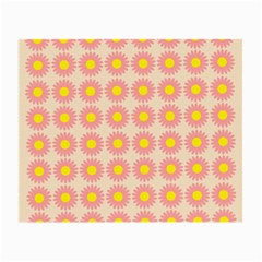 Pattern Flower Background Wallpaper Small Glasses Cloth (2-side) by Nexatart