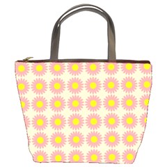 Pattern Flower Background Wallpaper Bucket Bags by Nexatart