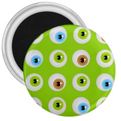 Eyes Background Structure Endless 3  Magnets by Nexatart