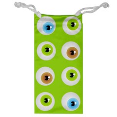 Eyes Background Structure Endless Jewelry Bag by Nexatart