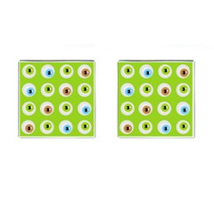 Eyes Background Structure Endless Cufflinks (square) by Nexatart