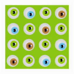 Eyes Background Structure Endless Medium Glasses Cloth (2-side) by Nexatart