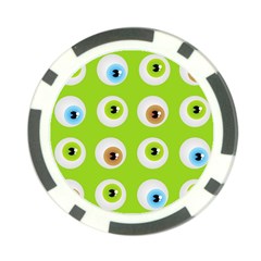 Eyes Background Structure Endless Poker Chip Card Guard by Nexatart