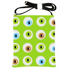 Eyes Background Structure Endless Shoulder Sling Bags by Nexatart