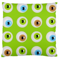 Eyes Background Structure Endless Large Cushion Case (two Sides) by Nexatart