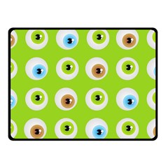 Eyes Background Structure Endless Double Sided Fleece Blanket (small)  by Nexatart