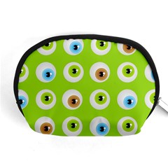 Eyes Background Structure Endless Accessory Pouches (medium)  by Nexatart