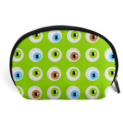 Eyes Background Structure Endless Accessory Pouches (large)  by Nexatart