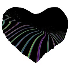 Graphic Design Graphic Design Large 19  Premium Flano Heart Shape Cushions by Nexatart