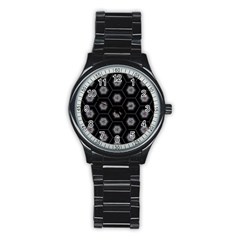 Mandala Calming Coloring Page Stainless Steel Round Watch by Nexatart