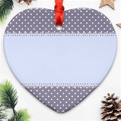 Blue Modern Ornament (heart) by Nexatart