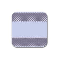 Blue Modern Rubber Square Coaster (4 Pack)  by Nexatart