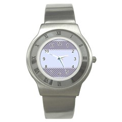 Blue Modern Stainless Steel Watch by Nexatart