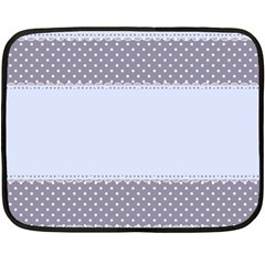 Blue Modern Double Sided Fleece Blanket (mini)  by Nexatart