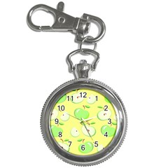 Apples Apple Pattern Vector Green Key Chain Watches