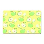 Apples Apple Pattern Vector Green Magnet (Rectangular) Front