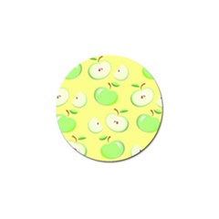 Apples Apple Pattern Vector Green Golf Ball Marker by Nexatart