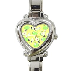 Apples Apple Pattern Vector Green Heart Italian Charm Watch