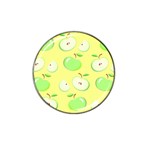 Apples Apple Pattern Vector Green Hat Clip Ball Marker Front