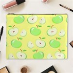 Apples Apple Pattern Vector Green Cosmetic Bag (XL) Front