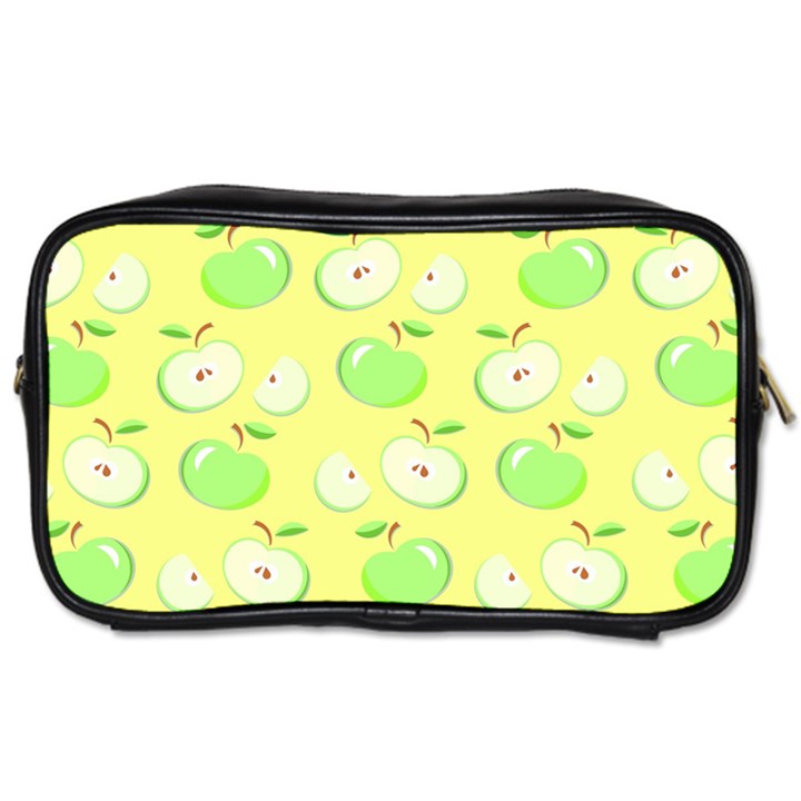 Apples Apple Pattern Vector Green Toiletries Bags 2-Side