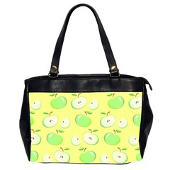 Apples Apple Pattern Vector Green Office Handbags (2 Sides) 