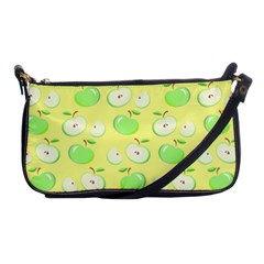 Apples Apple Pattern Vector Green Shoulder Clutch Bags