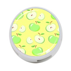 Apples Apple Pattern Vector Green 4-port Usb Hub (two Sides)  by Nexatart