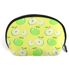 Apples Apple Pattern Vector Green Accessory Pouches (Large) 