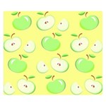 Apples Apple Pattern Vector Green Double Sided Flano Blanket (Small)  50 x40  Blanket Front