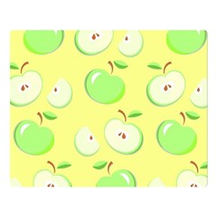 Apples Apple Pattern Vector Green Double Sided Flano Blanket (large)  by Nexatart