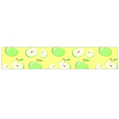 Apples Apple Pattern Vector Green Flano Scarf (Large)