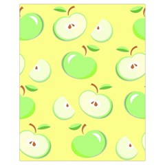 Apples Apple Pattern Vector Green Drawstring Bag (Small)