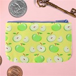 Apples Apple Pattern Vector Green Large Coin Purse Back