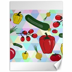 Vegetables Cucumber Tomato Canvas 36  X 48   by Nexatart