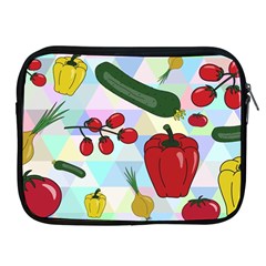 Vegetables Cucumber Tomato Apple Ipad 2/3/4 Zipper Cases by Nexatart