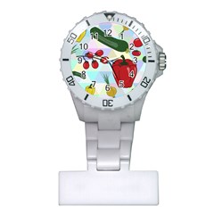 Vegetables Cucumber Tomato Plastic Nurses Watch by Nexatart