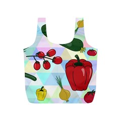 Vegetables Cucumber Tomato Full Print Recycle Bags (s)  by Nexatart