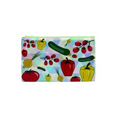 Vegetables Cucumber Tomato Cosmetic Bag (xs) by Nexatart