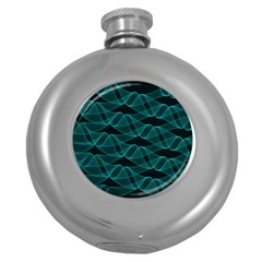 Pattern Vector Design Round Hip Flask (5 oz)