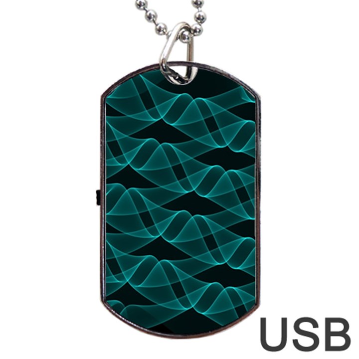 Pattern Vector Design Dog Tag USB Flash (Two Sides)