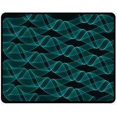 Pattern Vector Design Double Sided Fleece Blanket (Medium) 