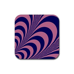 Fractals Vector Background Rubber Coaster (square)  by Nexatart