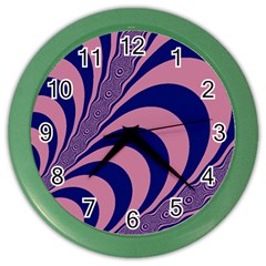 Fractals Vector Background Color Wall Clocks by Nexatart