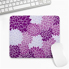 Floral Wallpaper Flowers Dahlia Large Mousepads by Nexatart