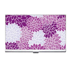 Floral Wallpaper Flowers Dahlia Business Card Holders by Nexatart