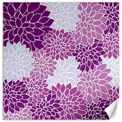 Floral Wallpaper Flowers Dahlia Canvas 12  X 12   by Nexatart