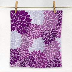 Floral Wallpaper Flowers Dahlia Face Towel by Nexatart