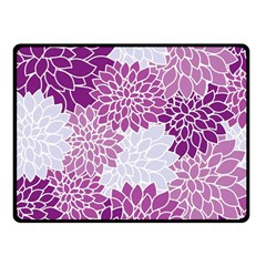 Floral Wallpaper Flowers Dahlia Fleece Blanket (small) by Nexatart